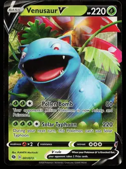 Venusaur V 001/073 Holo Champion's Path Pokemon Card - Image 1