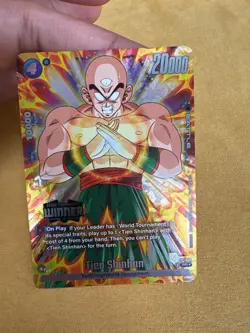 Dragon Ball SCG Tournament Winner Card Tien Shinhan FP-045 Alt Art P MINT 🔥🔥 - Image 1