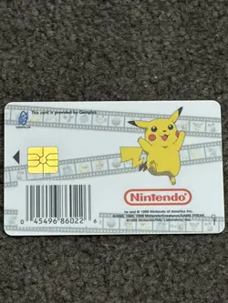 1999 Pokemon Snap Blockbuster Video Warner Bros Video Chip Card Charmander - Image 2