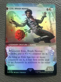 Ezio, Brash Novice (Showcase) 145 Universes Beyond: Assassin's Creed MTG Foil NM - Image 1
