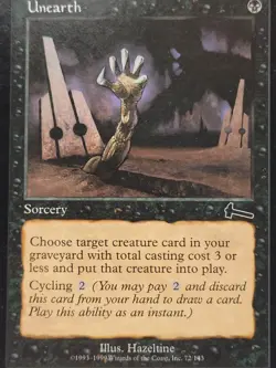 Unearth LP MTG Urza’s Legacy Sorcery Reanimate EDH Classic - Image 1