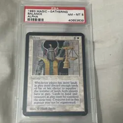 MTG Balance Alpha PSA 8 Magic The Gathering Limited Pop 8 - Image 2
