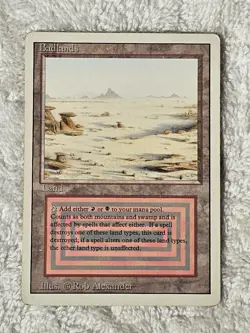 MTG Badlands Revised Dual Land - Reserved List - CardVault Legacy - 1995 Storage - Image 1