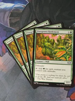 Overgrown Battlement x 4 | 7% Off 2+ | Dragonstorm | NM | MTG - Image 1