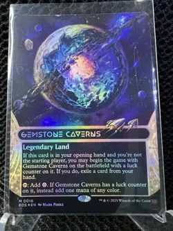 Gemstone Caverns - Borderless FOIL - Edge of Eternities: Stellar Sights - MTG - Image 1