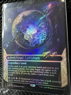 Gemstone Caverns - Borderless FOIL - Edge of Eternities: Stellar Sights - MTG - Image 2