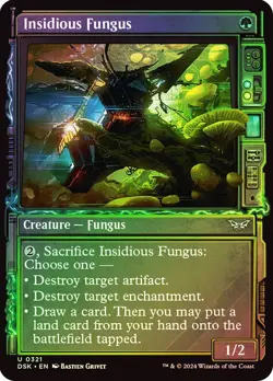Insidious Fungus (0321) - Duskmourn: House of Horror - Uncommon Showcase (Foil) - Image 1