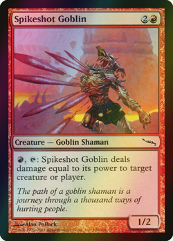 MTG Spikeshot Goblin Foil ** Mirrodin ** English (NM) - Image 1