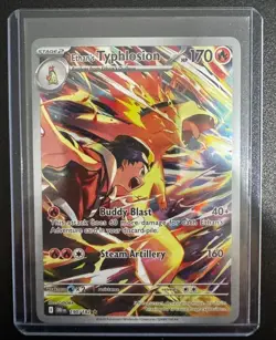 Pokemon TCG Ethan's Typhlosion 190/182 Destined Rivals IR Full Art Holo - Image 1