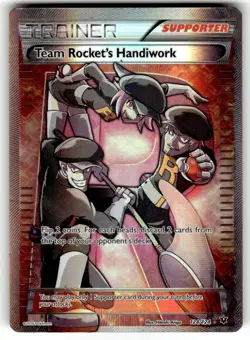 Team Rocket's Handiwork 124/124 Ultra Rare Fates Collide Pokemon Holo NM/VLP - Image 1