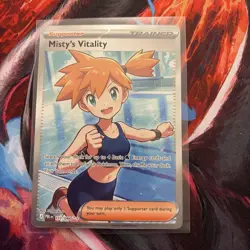 Misty's Vitality Full Art Holo 111/084 Pitch Black Ultra Rare NM English - Image 1