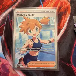 Misty's Vitality Full Art Holo 111/084 Pitch Black Ultra Rare NM English - Image 4