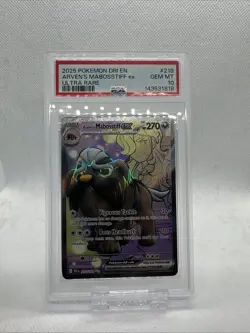 2025 POKEMON DRI EN-DESTINED RIVALS #218 ARVEN'S MABOSSTIFF EX ULTRA RARE PSA 10 - Image 1