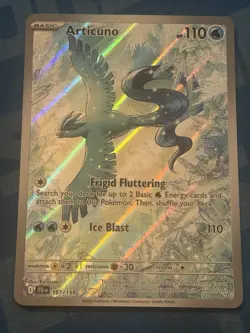 Pokemon Journey Together Articuno Illustration Rare 161/159 - Image 1