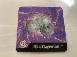 Magnemite Magneton Artbox Pokemon Action Flipz Series 1 #34 1999 - Image 3