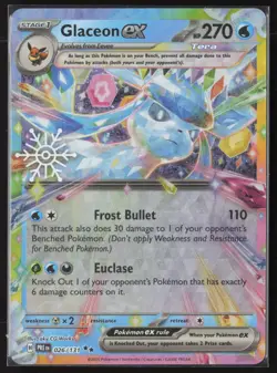 Glaceon ex (Holiday Calendar) 026/131 Holo Prismatic Evolutions Pokemon NM - Image 1