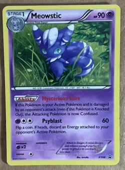 Pokemon TCG Meowstic XY48 Black Star Promo Holo - Image 1