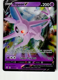 ESPEON V 064/203 HOLO V RARE EVOLVING SKIES POKEMON NM - Image 1