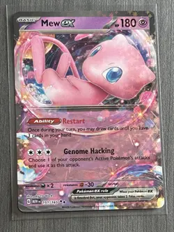 Pokemon TCG Mew ex Full Art Holo Ultra Rare SV 151 151/165 English 180 HP - Image 1