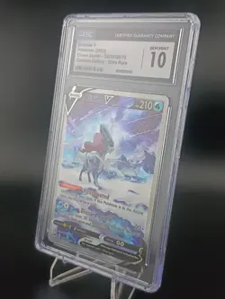 Pokemon Suicune V GG38/GG70 Crown Zenith Galarian Gallery Holo Ultra Rare CGC 10 - Image 2