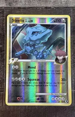 Steelix GL 51/111 Uncommon Reverse Holo Pokemon Rising Rivals English LP - Image 1