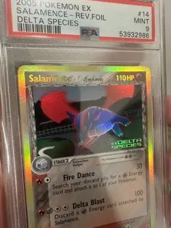 Pokemon EX Salamence Reverse Holo Delta Species 14/113 PSA 9 2005 LOW POP 150 - Image 2
