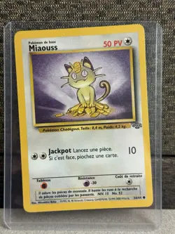 Pokemon TCG Miaouss / Meowth #56/64 FRENCH Unlimited CCG Jungle - Image 1