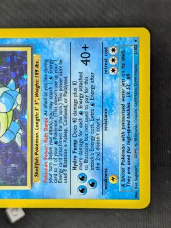 Blastoise 2/102 - Base Set Unlimited Holo Rare Pokemon TCG NM - Image 5