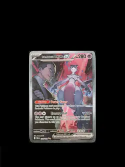 Pokemon TCG Destined Rivals Team Rocket's Mewtwo EX SIR 231/182 NM - Image 1