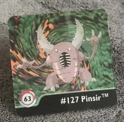 1999 Artbox Pokemon Action Flipz Series One | 63 Pinsir #127 Linacular - Image 1