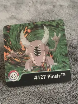 1999 Artbox Pokemon Action Flipz Series One | 63 Pinsir #127 Linacular - Image 3