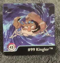 Artbox Pokemon Action Flipz Series One | 43 Krabby #98 and Kingler #99 - Image 1