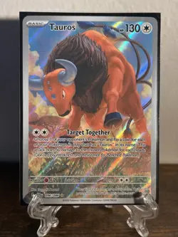 Pokemon TCG Tauros 96/86 Chaos Rising IR Ilustration Rare - Image 1
