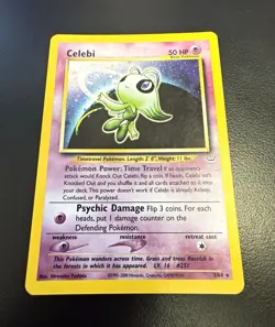 Celebi 3/64 Neo Revelation Holo Rare Unlimited Edition English 2001 - Image 1