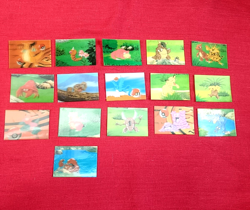 Dragonite Exeggutor Japanese Pokemon Meiji promo 3D Change Card rare Set of 16 - Image 1
