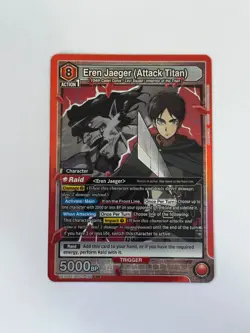 Eren Jaeger Attack Titan UE10BT-AOT-1-094 SR Attack on Titan Union Arena Card NM - Image 1