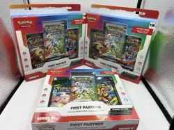 *LOT OF 3* Pokemon TCG Series 2 First Partner Illustration Collection Box Sealed - Image 1