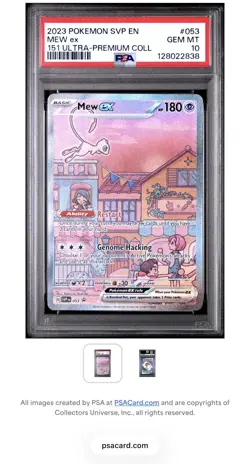 2023 Pokemon SVP Promo 151 Ultra-Premium Collection #053 Mew Ex PSA 10 - Image 5