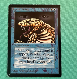 Psychic Venom - Beta - MTG - Magic the Gathering - MP - Image 1