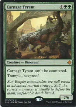 MTG: Ixalan: Carnage Tyrant: Lightly Played Condition - Image 1