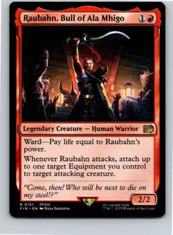 Magic the Gathering Raubahn, Bull of Ala Mhigo FINAL FANTASY MTG Free Shipping! - Image 1