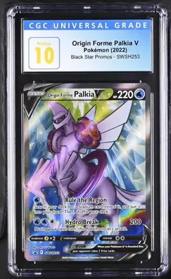 Origin Forme Palkia V SWSH253 Sword & Shield Promo Card Holo CGC 10 PRISTINE - Image 1