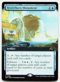 Riverchurn Monument (Extended Art) 381 Aetherdrift Magic: The Gathering Foil NM - Image 1