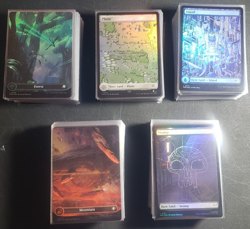 Magic the Gathering Bulk Lot - 410 Foil Full Art Lands Various Sets - Near Mint - Image 1