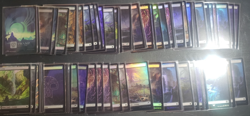 Magic the Gathering Bulk Lot - 410 Foil Full Art Lands Various Sets - Near Mint - Image 4