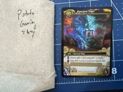 World of Warcraft TCG Spectral Tiger Unscratched Card (Mount) - Image 1