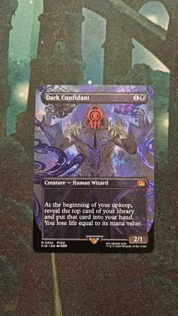 Dark Confidant Borderless Final Fantasy FIN Magic the Gathering MtG - Image 1