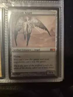Wizards Platinum Angel Core Set 2011 M11 Mythic Artifact Regular 212 MTG - Image 2