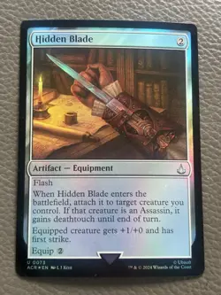Hidden Blade 73 Universes Beyond: Assassin's Creed Magic: The Gathering Foil NM - Image 1