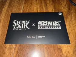 MTG Secret Lair Sonic the Hedgehog Turbo Gear - Rainbow Foil - New/Sealed - Image 1
